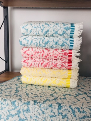 50x90 El Yüz Havlusu 6 Adet %100 Pamuklu 