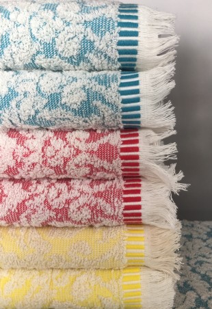 50x90 El Yüz Havlusu 6 Adet %100 Pamuklu 